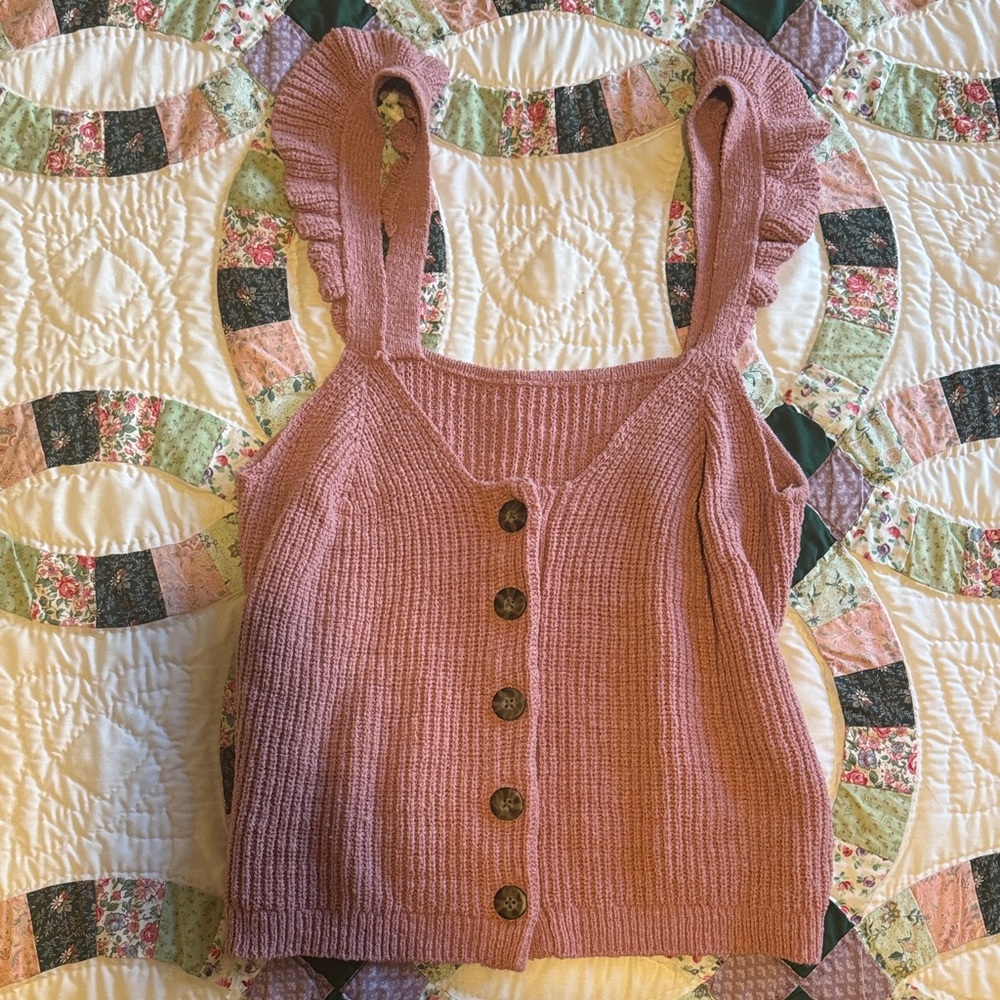 Madewell Ruffled Button-Down Blouse | Rose